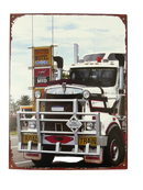 Metalen reclamebord Road Train 33x25 cm