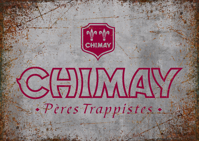 Metalen mancave reclamebord Chimay 20x30 cm