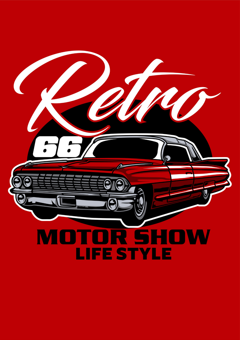 Metalen reclamebord Retro Motor Show 20x30 cm