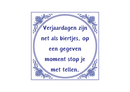Delfts Blauw tegeltje Verjaardagen 15x15 cm