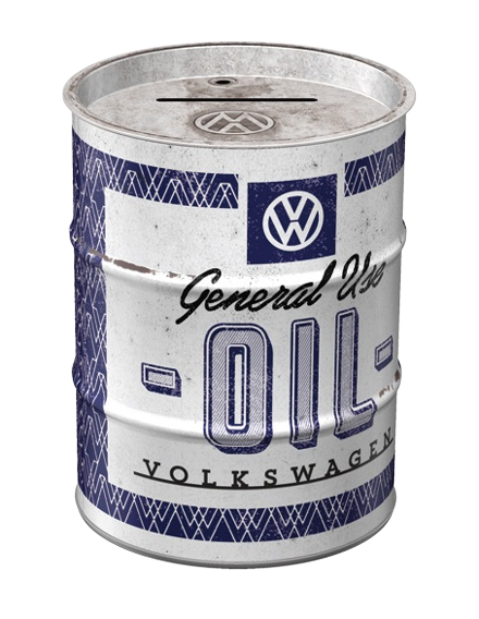 Spaarpot olie vat Volkswagen - allesvooruwmancave.nl